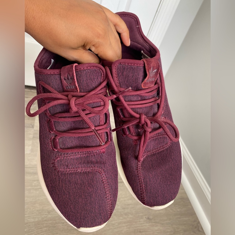 Adidas Burgundy Athletic Shoes - Picture 6 of 17